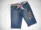 BLUEZOO JEANSY RYBACZKI DZIEWCZYNKA HAFTY R.140