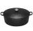 LE CREUSET Garnek Owalny Żeliwny 35cm Czarny WWA