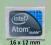 Naklejka Intel Atom 16 x 12 mm - naklejki nowe !!
