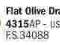 ! Flat Olive Drab 20ml Italeri 4315ap !