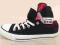 CONVERSE Trampki rozm.39 - 24 cm (czarno - rozowe)