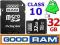 32GB CLASS 10 GOODRAM KARTA PAMIĘCI MICRO SD UHS