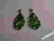 A to kolczyki srebrne od 1 zł zielone PIĘKNE