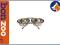 MISKI NA STOJAKU KOMPLET 2X1,8L PIES
