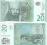 Banknot Serbia 20 Dinara 2011r Seria AA ! UNC