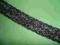 koronka elastyczna czarna szer 4 cm -1m