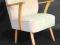 designerski fotel klubowy muszla l. '70 renowacja
