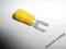 Końcówka widełki do przewod. śr.4.5 mm yellow 5szt