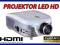 PROJEKTOR RZUTNIK LED FULL HD 2000 LUMENS HDMI USB