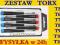 Zestaw wkrętaków precyzyjnych T5 - T15 TORX 5209