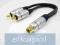 adapter 2 wtyki RCA na gniazdo RCA chinch VITALCO