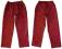 Czerwone spodnie przeciwdeszczowe roz M