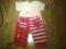 komplet body z napisem i spodenki NEXT roz 56 lato