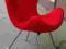 CZERWONY CIEKAWY FOTELIK KRZESŁO-KARE DESIGN BDB