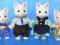 Sylvanian Families rodzinka Kotków białych 6 figur