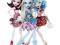 MONSTER HIGH Abbey Draulaura Ghoulia Impreza X4482