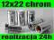 Dystanse 12x 22 stal, chrom uchwyty dystansowy