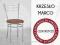Metalowe krzesło MARCO do domu kawiarni VEGA VENUS