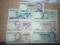 zestaw banknotow od 10 do 1000