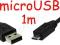 Kabel microUSB mikroUSB mikro micro USB 1m Łódź fv