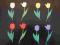 scrapki tulipany 8 szt