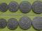 Zestaw monet 10, 20, 50gr - 1923r.,1złoty 1929r.