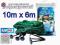 MOCNA SIATKA NA OCZKO WODNE 10x6m + BOLCE GRATIS
