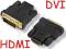 Adapter przejściówka wtyk DVI - gniazdo HDMI M-F