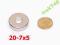 MAGNES NEODYMOWY 20x7x5 PIERŚCIENIOWY NdFeB