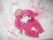 *HELLO KITTY*WELUROWY PAJACYK-RAMPERS*R.68/3-6 M
