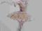 Baletnica, akwarela, 21x30cm
