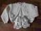 Bolerko sweterkowe+buciki chrzest, 3 m-ce, 62 cm