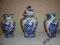 *** ANTYKI- DELFT AMFORA+2 WAZONY SYGNATURA