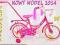 Śliczny ROWER 16 PINK SIS_KIJEK dla Księżniczki