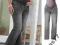 JJ869 SPODNIE SUPER JEANSY CIĄŻOWE SZARE 48XXXXL