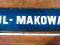 Stara tablica emaliowana z nazwą ulicy Makowa PRL