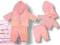 Komplet bluzka spodnie bezrękawnik 56 cm 0-1 mc