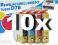 10 TUSZ EPSON T1281-4 SX130 SX230 SX235W SX125 S22