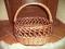 Koszyk kosz wiklinowy na zakupy owoce rower grzyby