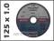 TARCZE Tarcza do cięcia metalu FELMAN  125 x 1,0