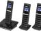 Telefon SLIM, 3 słuchawki sekretarka