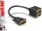 ADAPTER DVI-D(M)(24+5) DUAL LINK-VGA(15F) X2 DELOC