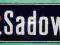 ul. Sadowa  - blacha emaliowana