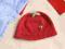 Czapka H&amp;M z bawełny truskawka r 6-12 m