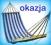 HAMAK MATERIAŁOWY BAWEŁNIANY 200x80 OGRODOWY 120kg