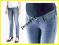H&amp;M MAMA Spodnie Jeans Ciążowe Z Panelem __44