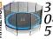 TRAMPOLINA 305 cm Athletic trampoliny siatka batut