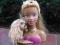 Lalka Barbie z pieskiem głowa do stylizacji fryzur