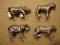 Figurki metalowe z serii dzikie zwierzęta 4 szt.