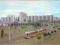 pocztówka CHARKÓW Panorama Tramwaje w ruchu 1985